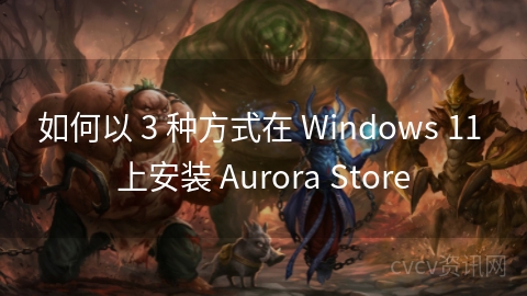 如何以 3 种方式在 Windows 11 上安装 Aurora Store